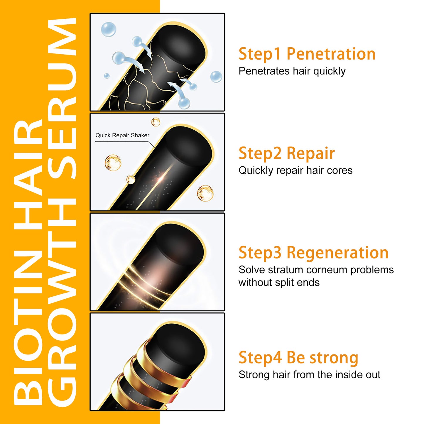 Biotin Hair Dense Hair Spray Repair Hair Nourishing Hair Care Hair Fixing Strong And Tough Anti-hair Loss Root Spray