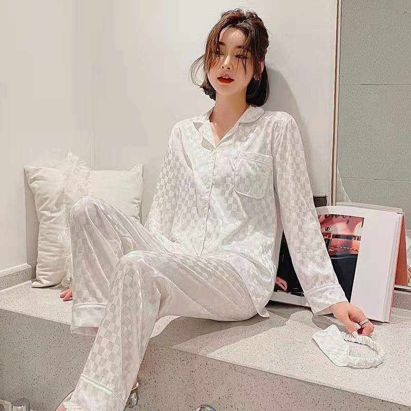 New Pajamas Spring And Summer Pajamas Autumn Ice Silk