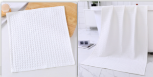 Pure Cotton Waffle Bath Towel