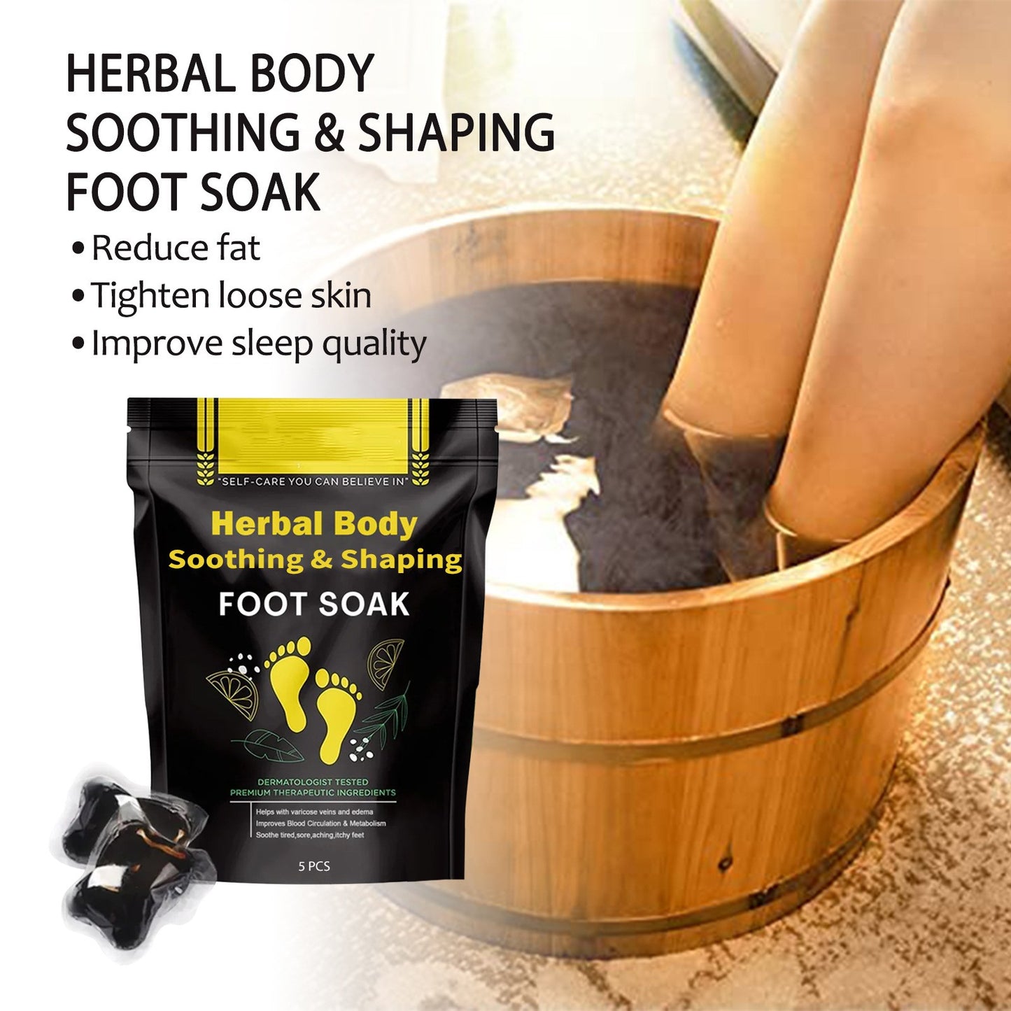 Herbal Shaped Foot Bath Bag