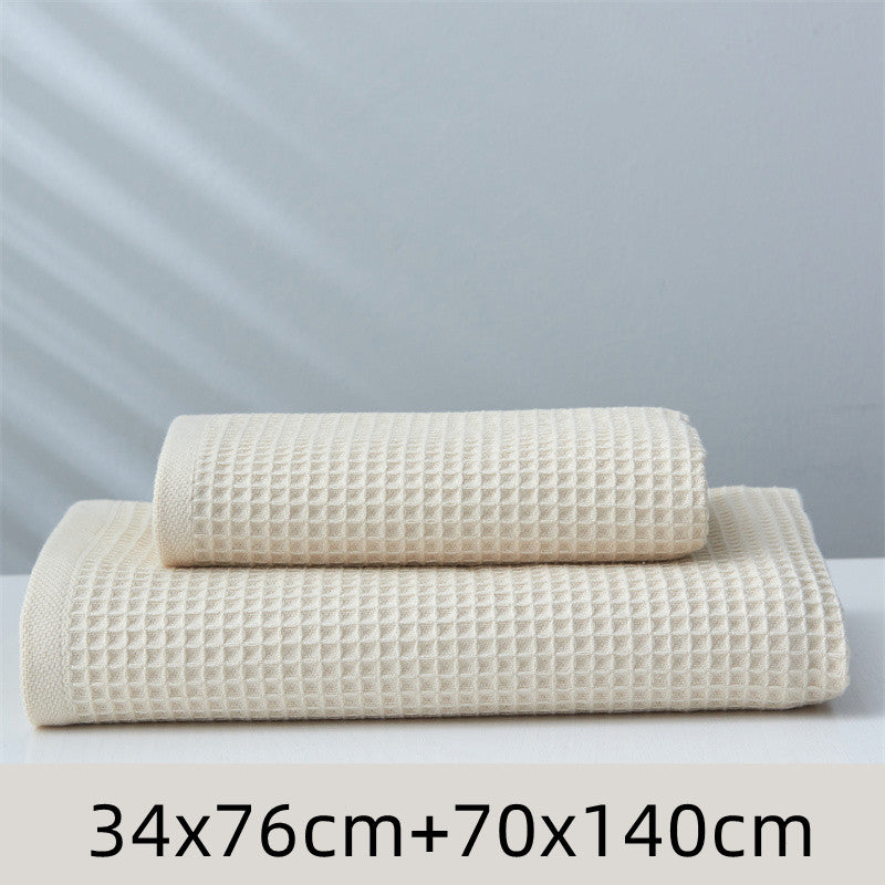 Pure Cotton Japanese-style Honeycomb Pattern Towel