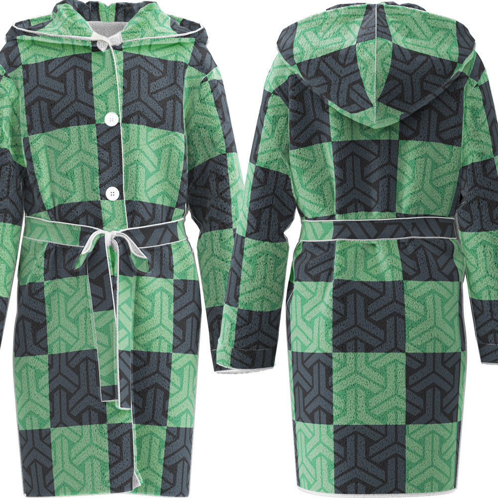 Flannel Bathrobe Two-dimensional Cloak Pajamas