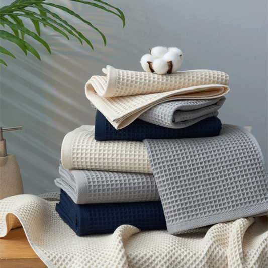 Pure Cotton Japanese-style Honeycomb Pattern Towel