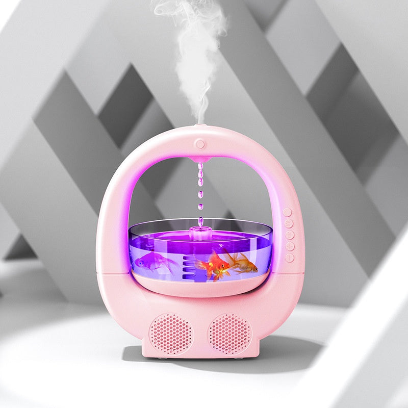 3 In 1 Anti-gravity Humidifier Creative Aromatherapy Machine with Bluetooth Speaker