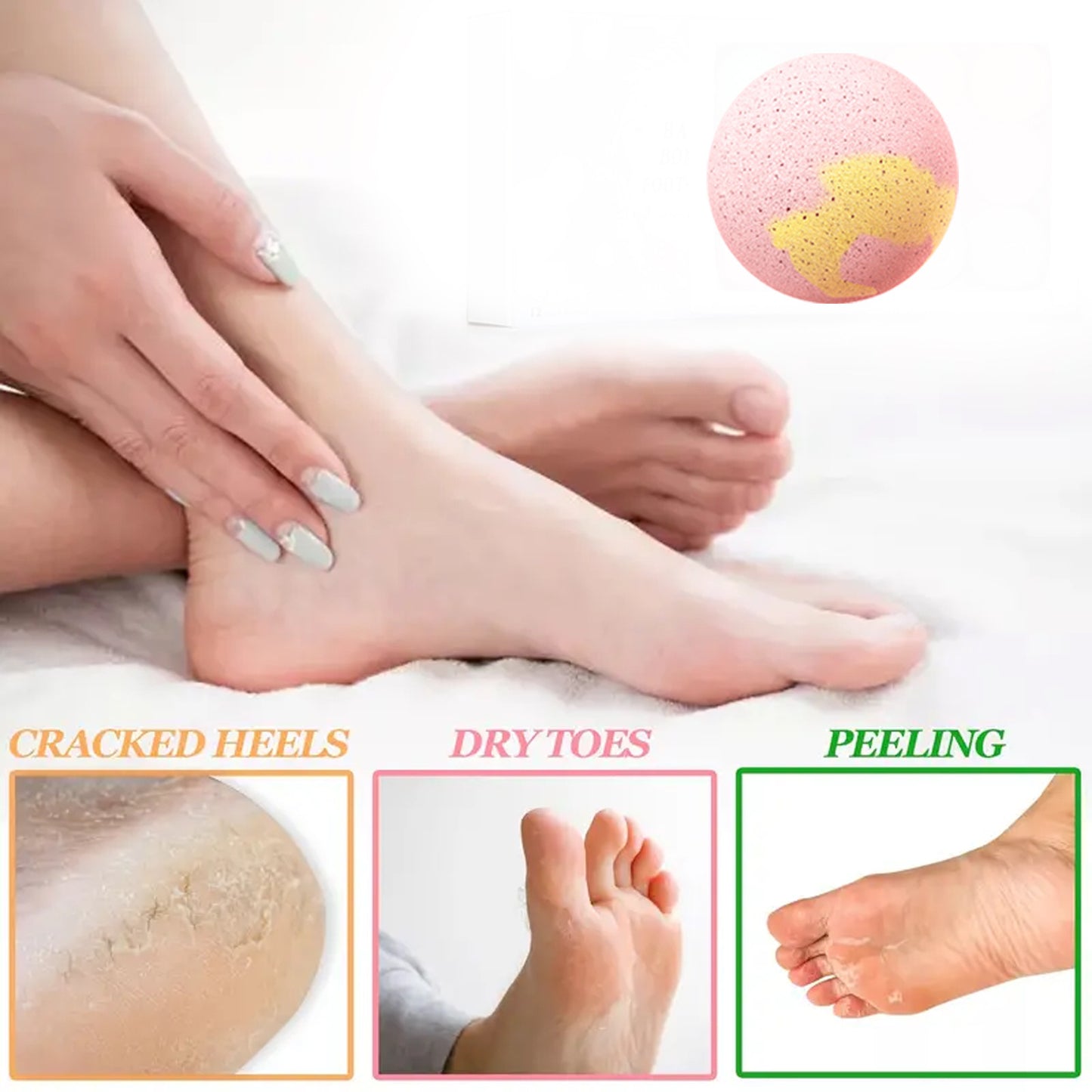 Hydrating And Skin Rejuvenating Repair And Cleaning Foot Bath Ball