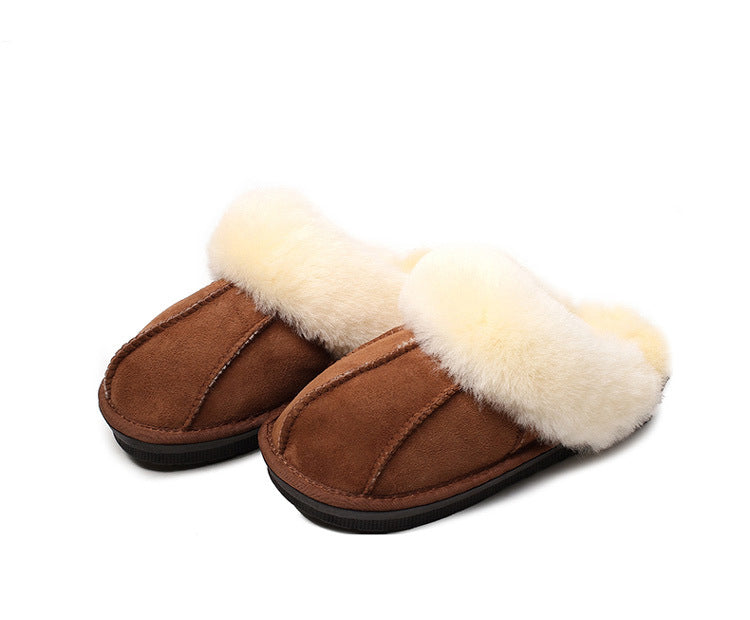 One piece Baotou hairy slippers