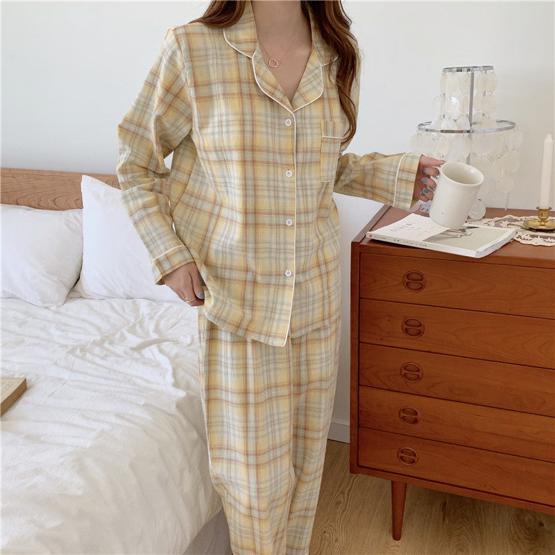 Women's Long Sleeve Cotton Casual Pajamas