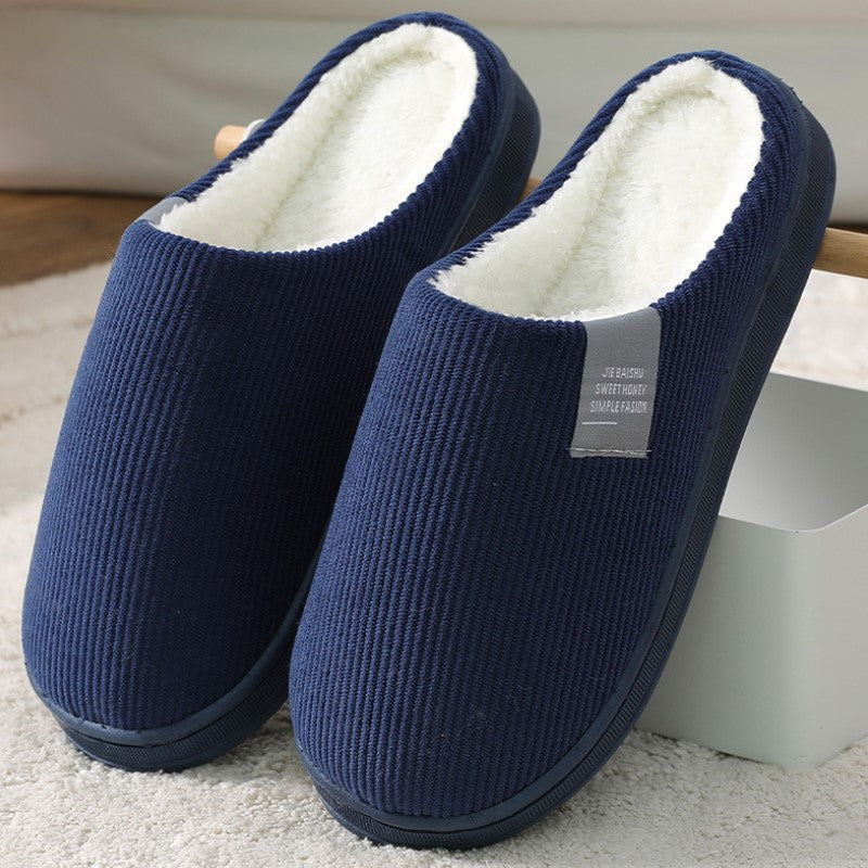 Men's And Women's Home Warm In Winter Cotton Slippers