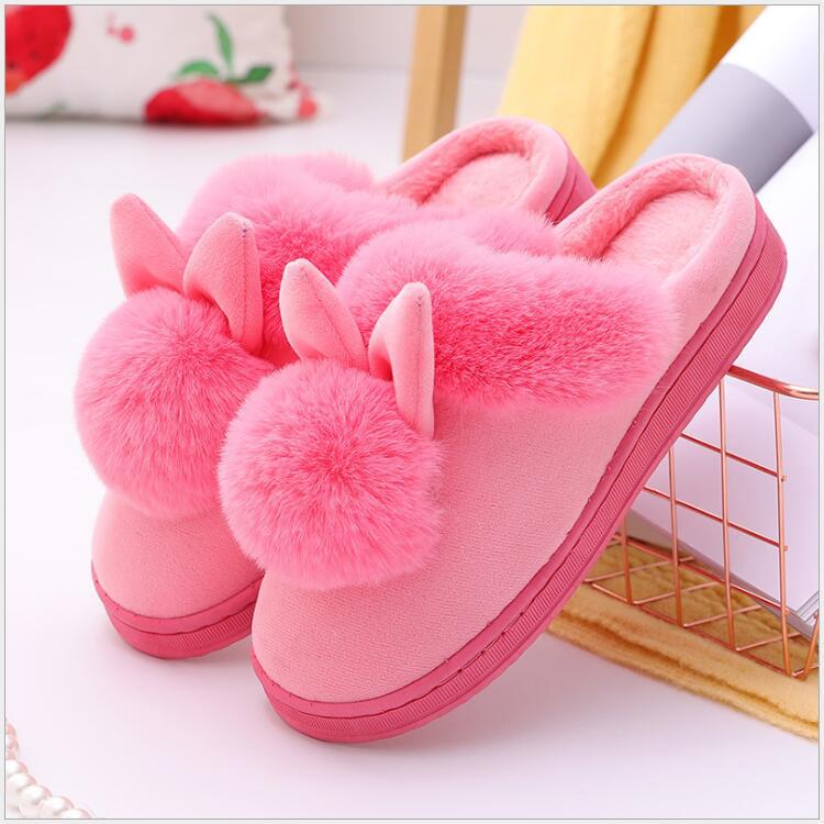 Women Puffball Cotton Slippers