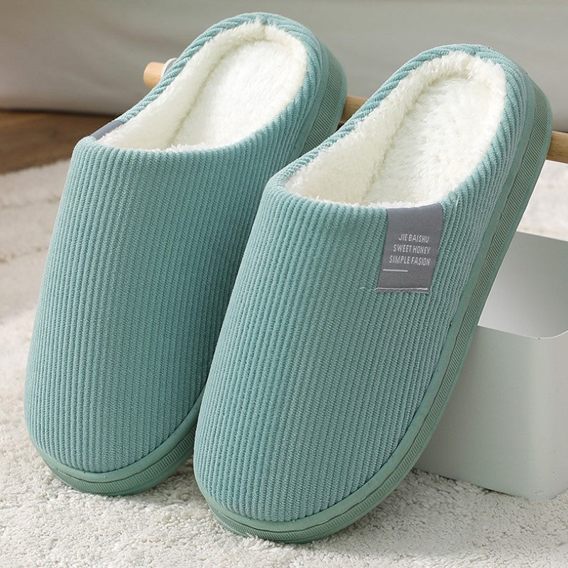 Men's And Women's Home Warm In Winter Cotton Slippers