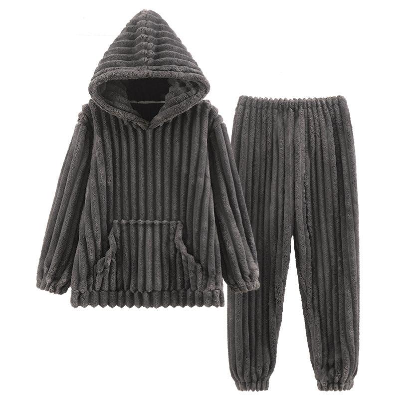 Men's Warm And Warm Large Home Clothing Set