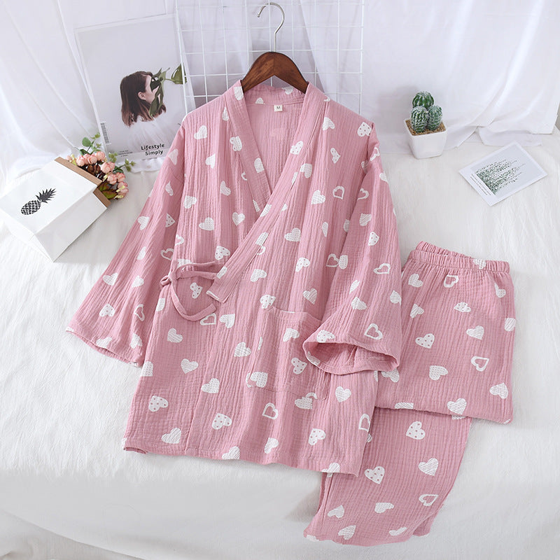 Japanese love long sleeve trousers kimono