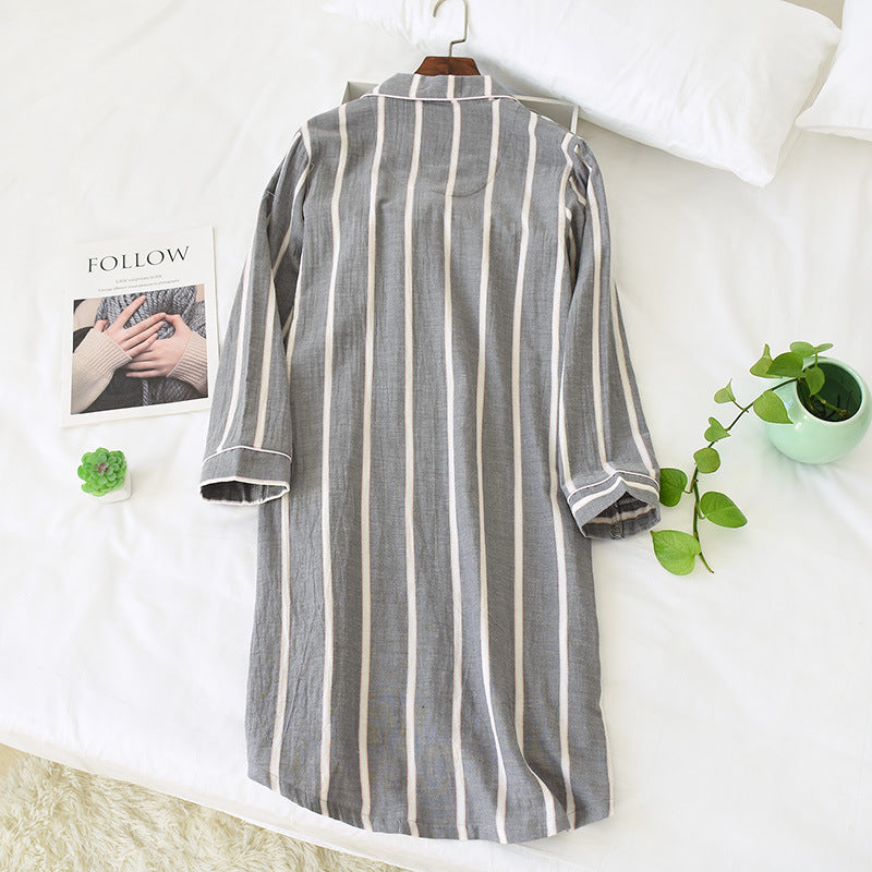 Autumn Casual Long-Sleeved Pajamas Women's Cotton Loose Home Wear