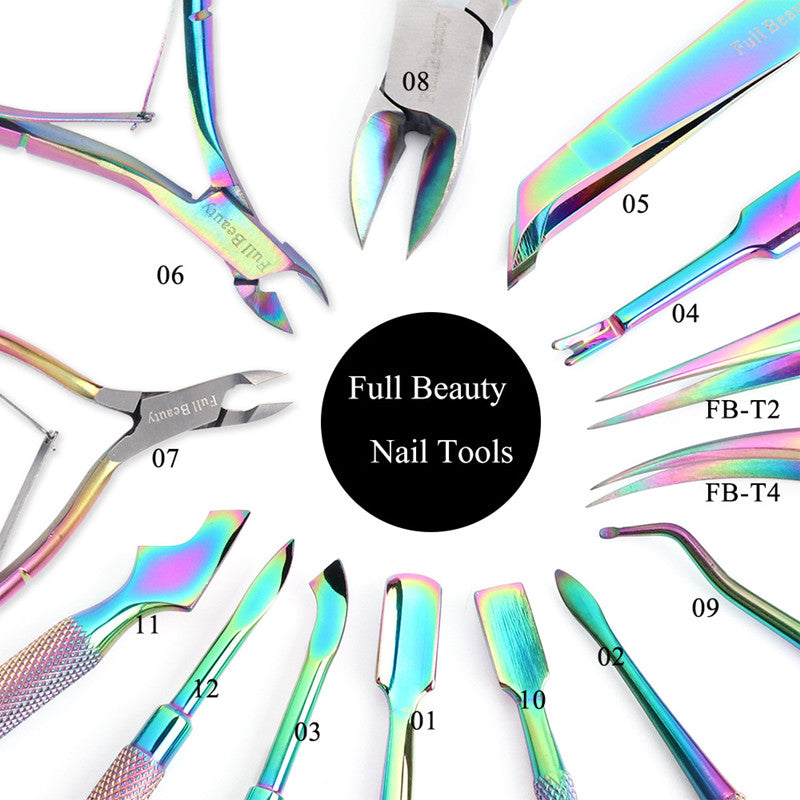 Nail Clippers Tweezers Manicure Polishing Tool