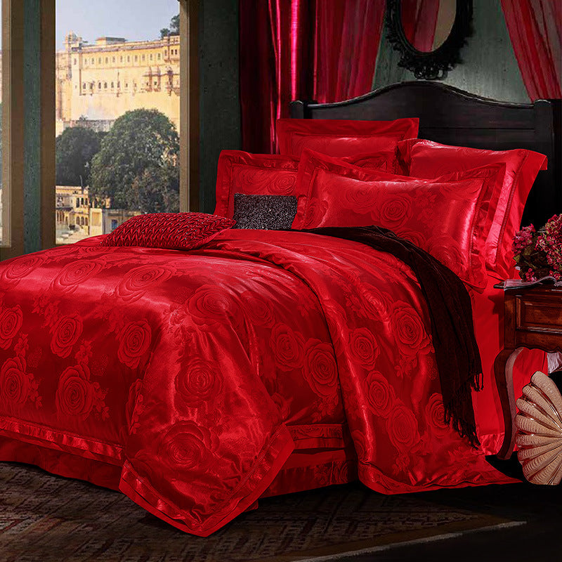 4-Piece Set of European-Style Light Luxury Bedding