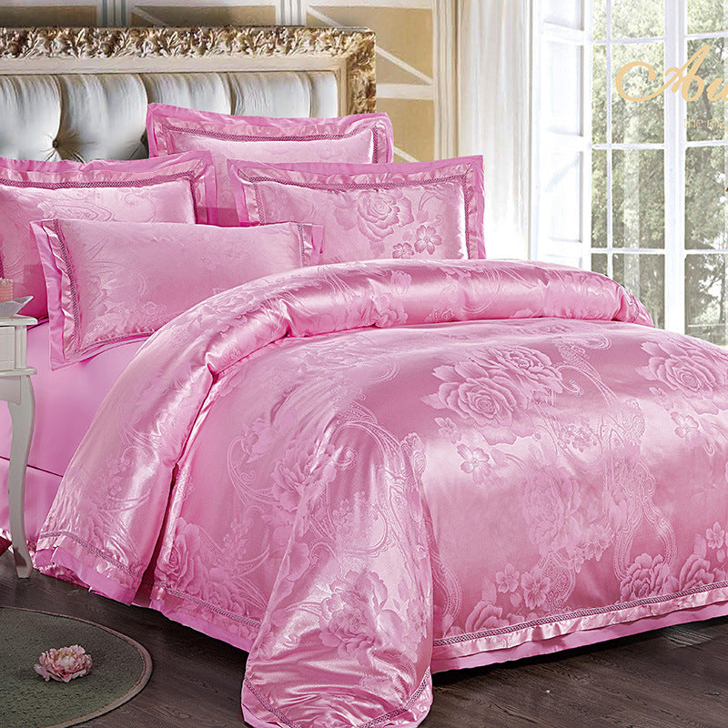 4-Piece Set of European-Style Light Luxury Bedding