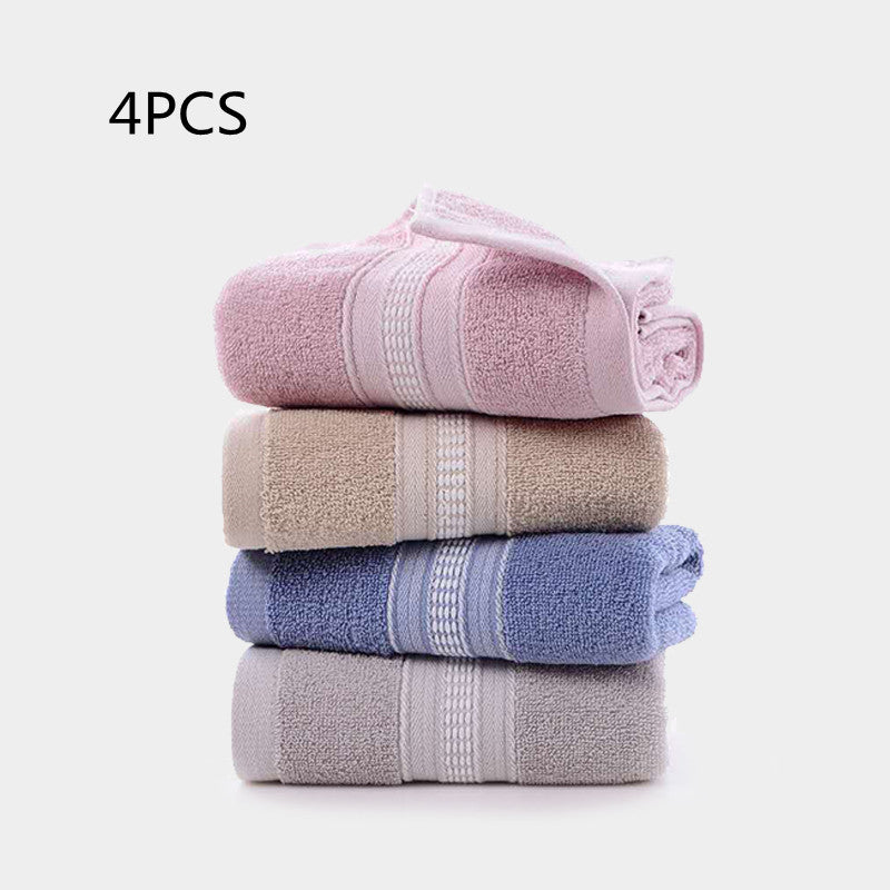 4 Pack of Towels, Pure Cotton