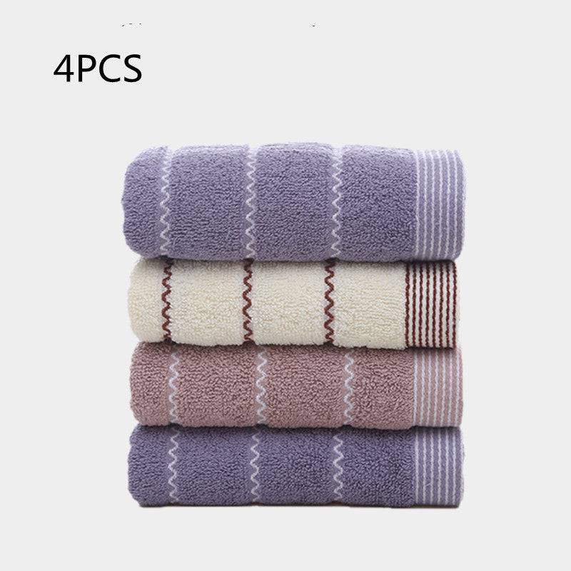 4 Pack of Towels, Pure Cotton