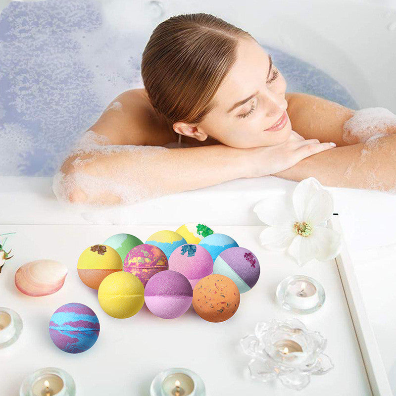 Rainbow Bath Salt Ball Essential Oil