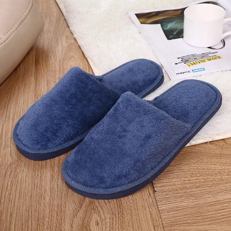 Winter Cotton Slippers New Plush Cotton Shoes Men's Winter Warm Home Couple Cotton Slippers Women's Slippers