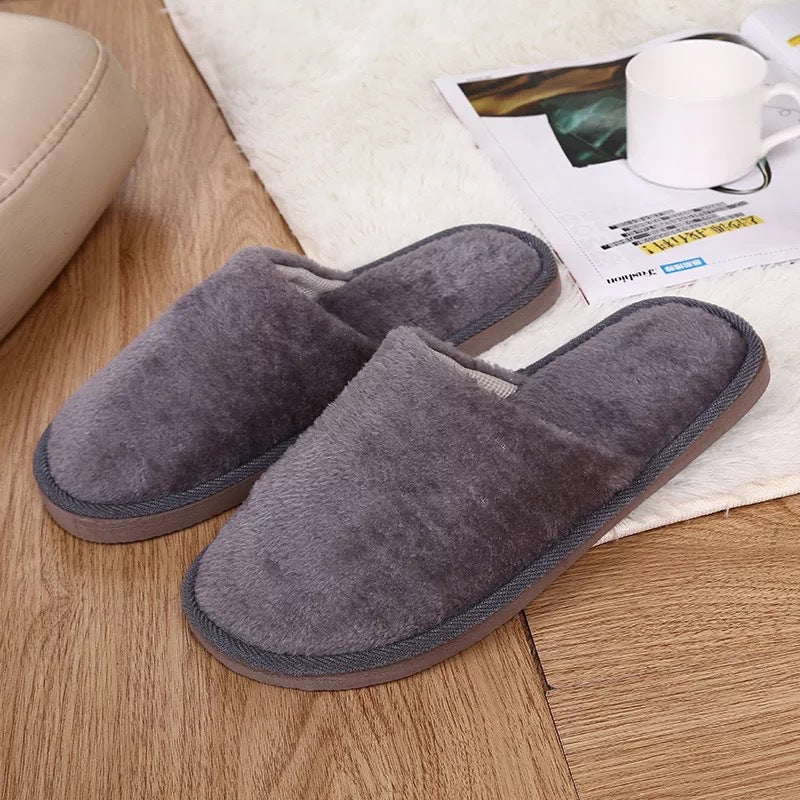 Winter Cotton Slippers New Plush Cotton Shoes Men's Winter Warm Home Couple Cotton Slippers Women's Slippers