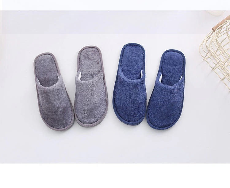 Winter Cotton Slippers New Plush Cotton Shoes Men's Winter Warm Home Couple Cotton Slippers Women's Slippers