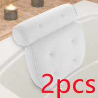 6 suction cups bath pillow