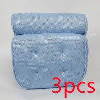 6 suction cups bath pillow