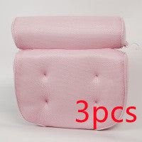 6 suction cups bath pillow