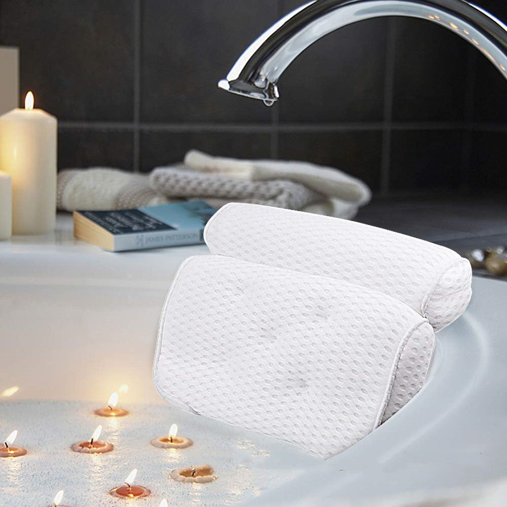 Bathtub Pillow 7 Suction Cups