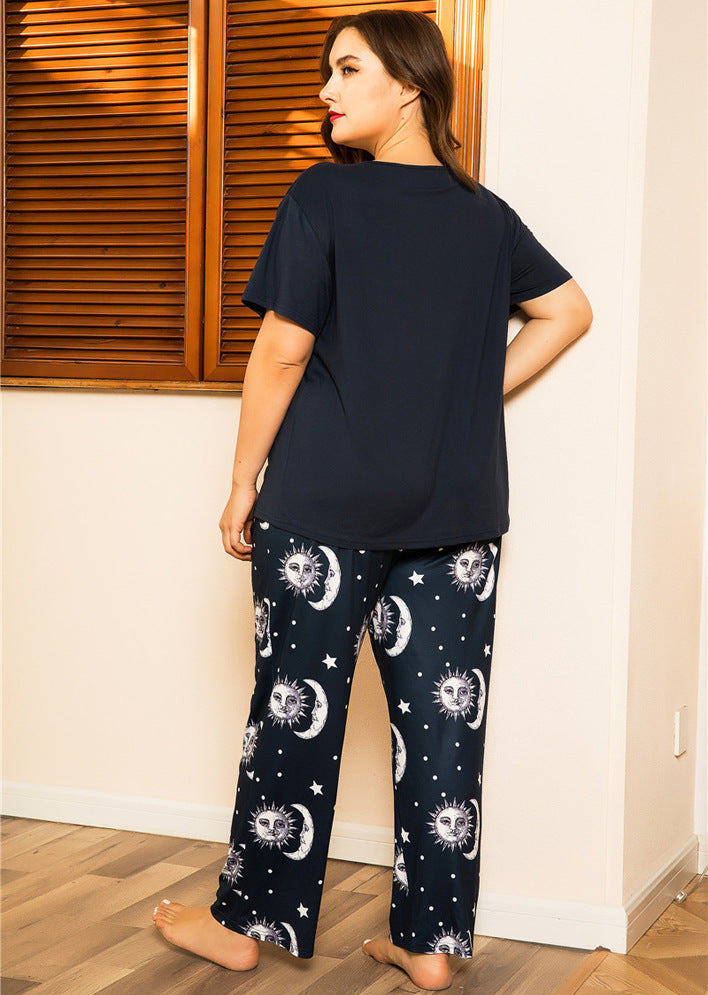 Women'S Plus Size Two-Piece Pajamas Set