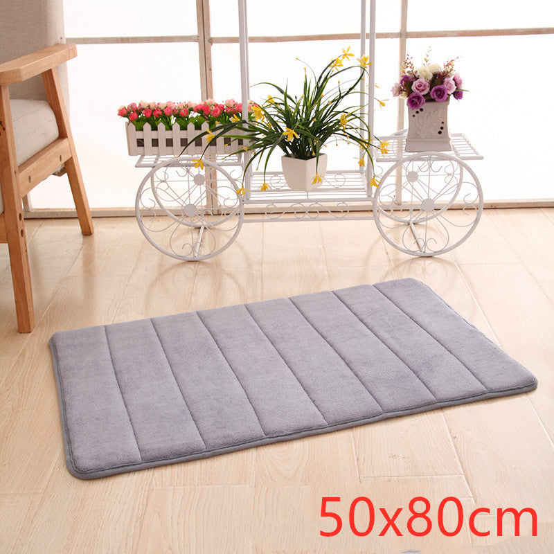 Velvet Memory Foam Bathmat