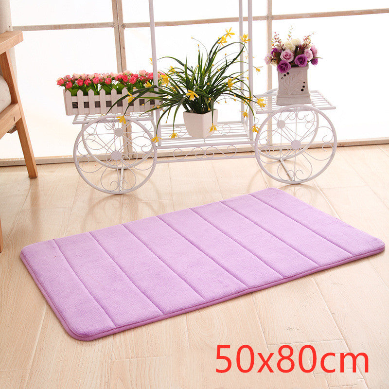 Velvet Memory Foam Bathmat