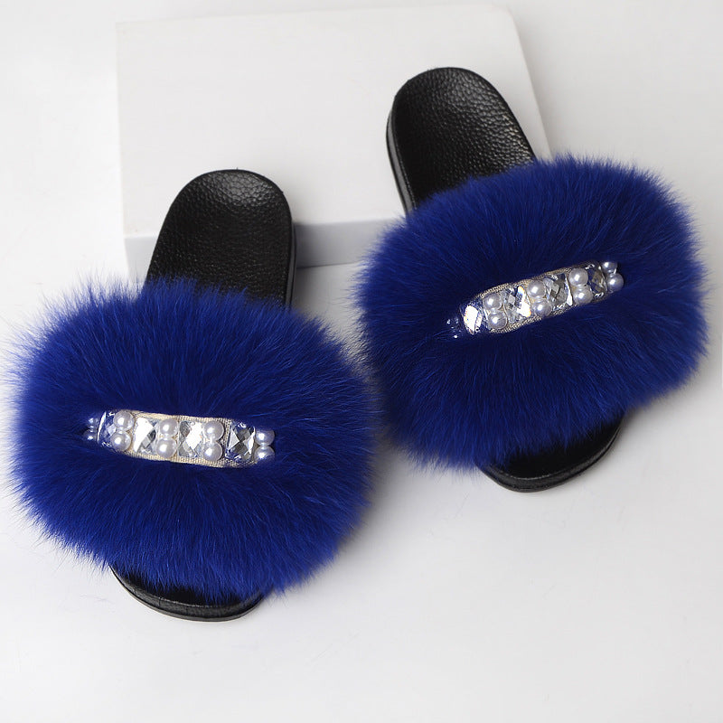 Fashion Simple Ladies Wool Slippers