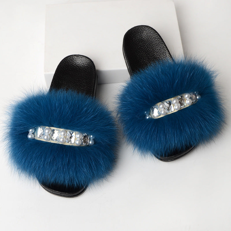 Fashion Simple Ladies Wool Slippers