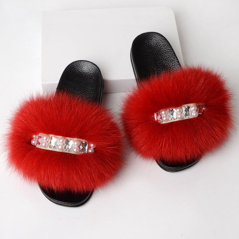 Fashion Simple Ladies Wool Slippers