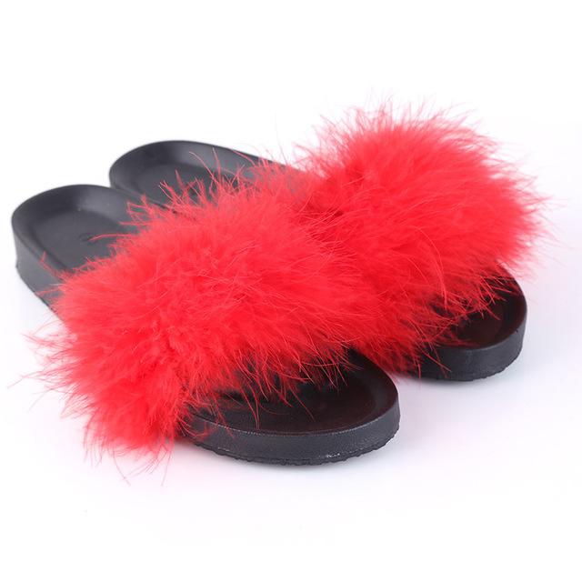 Fur Slide Slippers