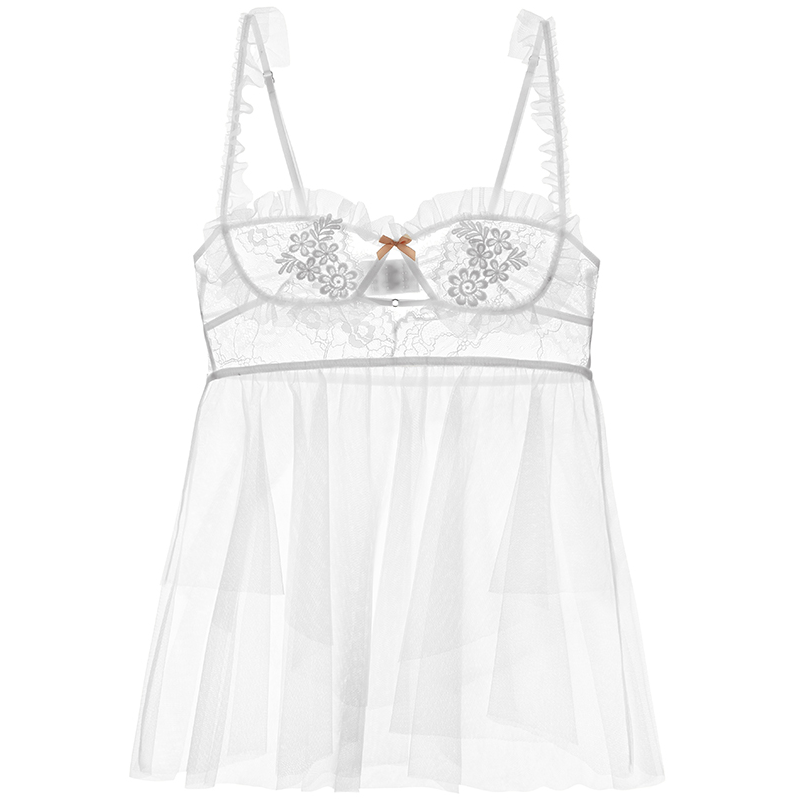 Net yarn suspender nightdress