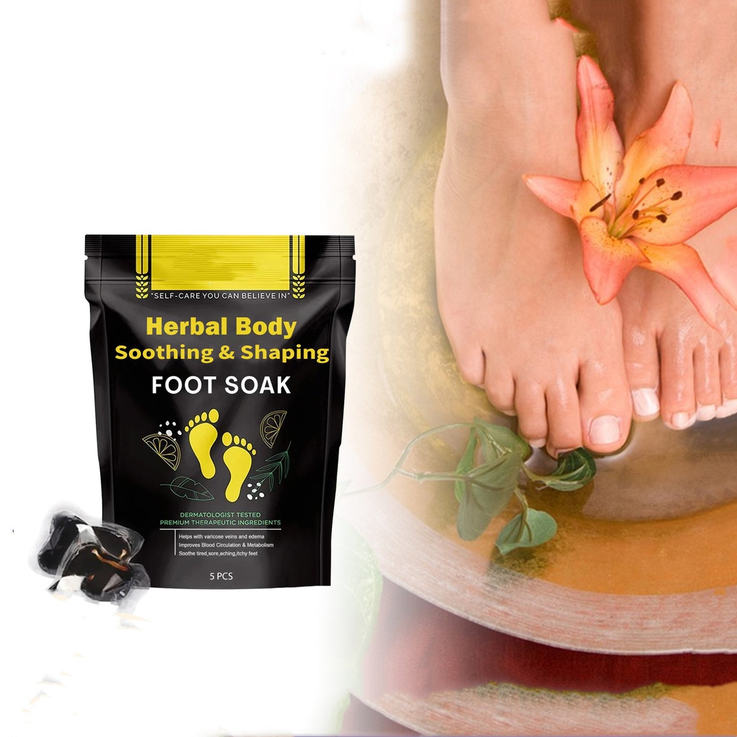 Herbal Shaped Foot Bath Bag