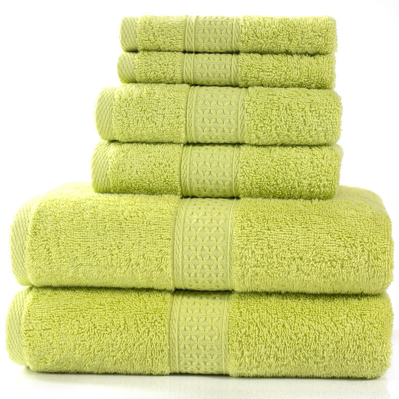 Cotton absorbent towel set of 3 pieces and 6 pieces