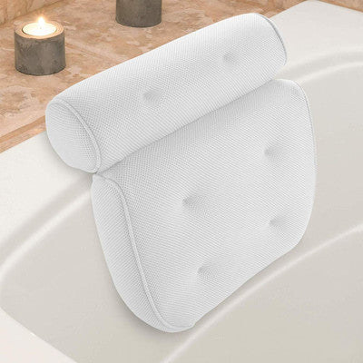 6 suction cups bath pillow