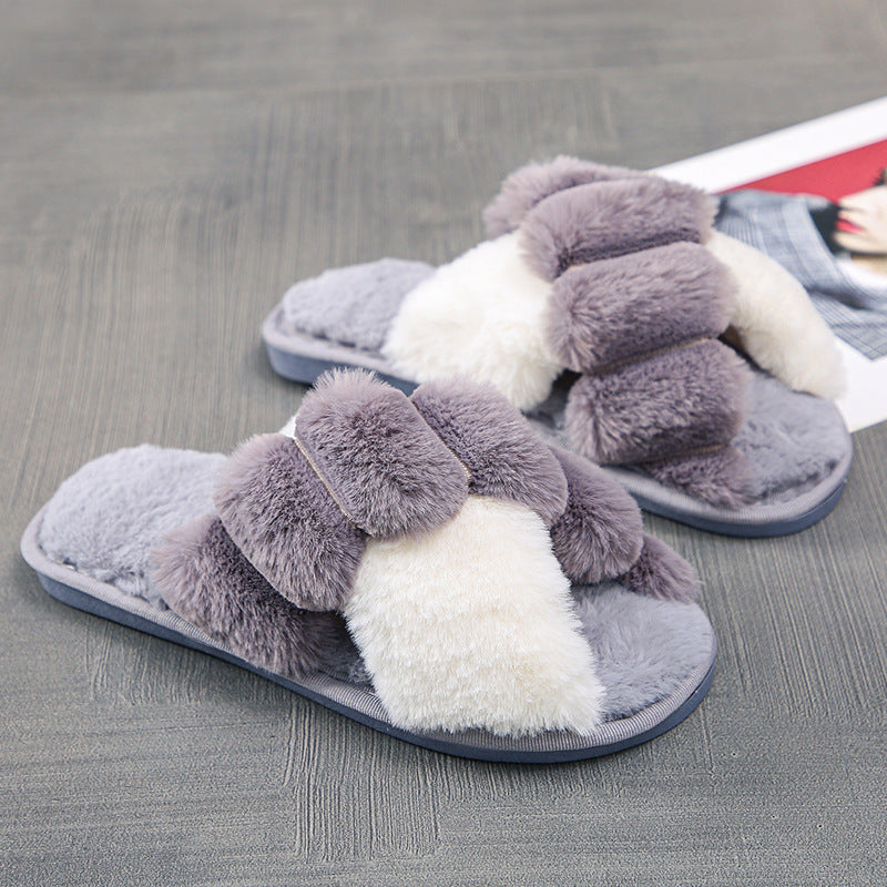 Women's Home Warm Casual Plush Slippers