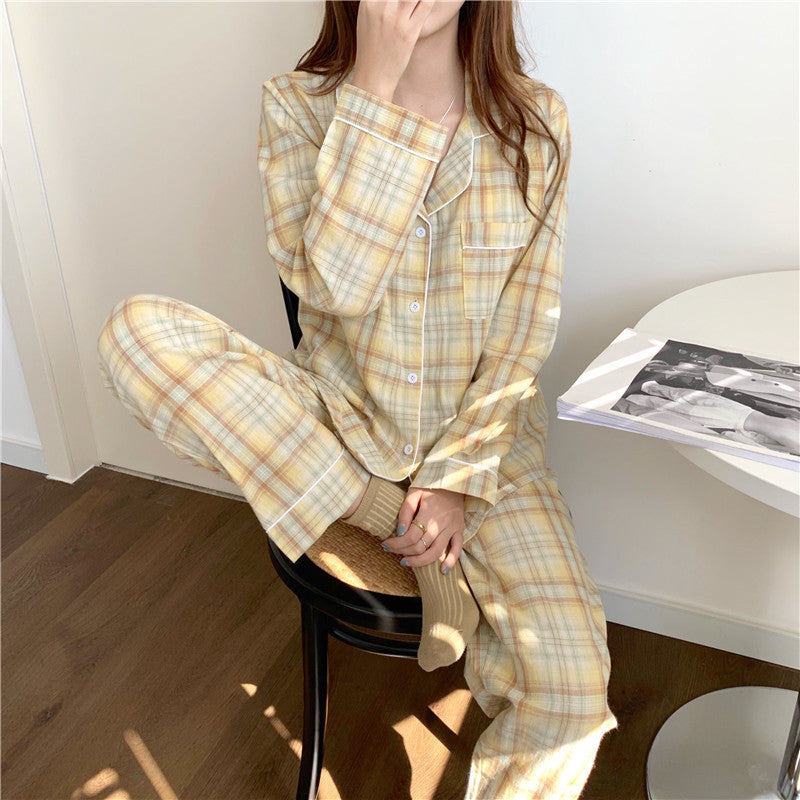 Women's Long Sleeve Cotton Casual Pajamas