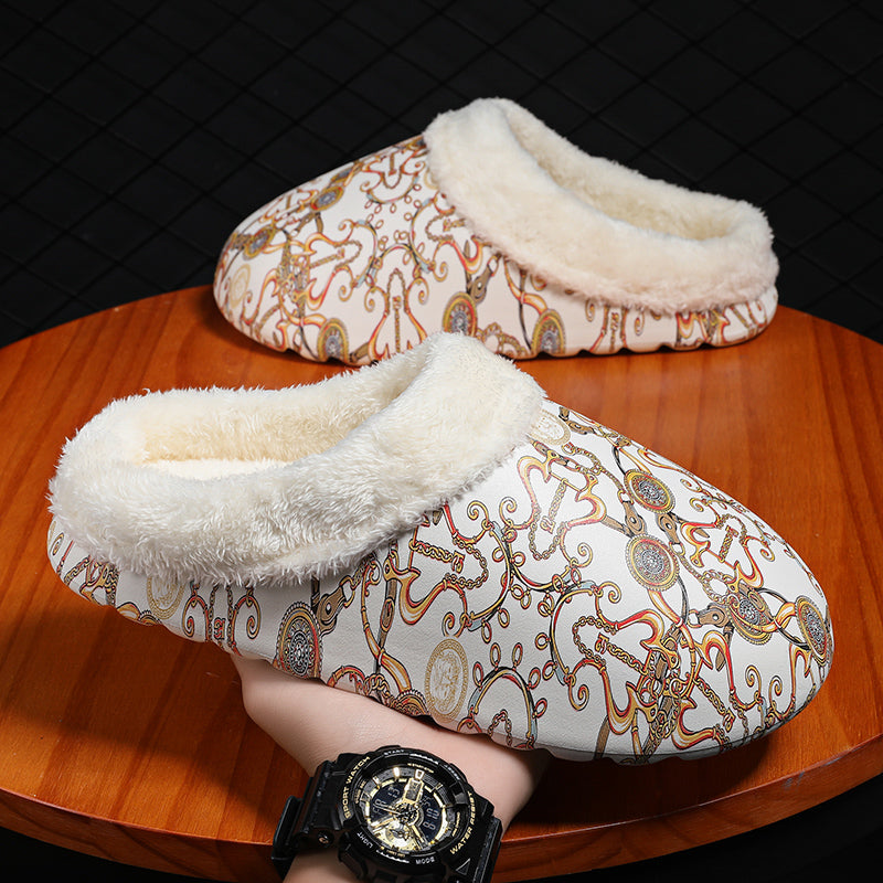 Men's Fashionable Warm Plush Slippers