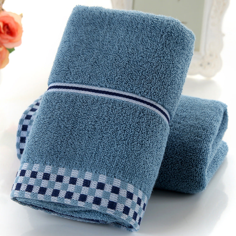 Soft absorbent facial towel