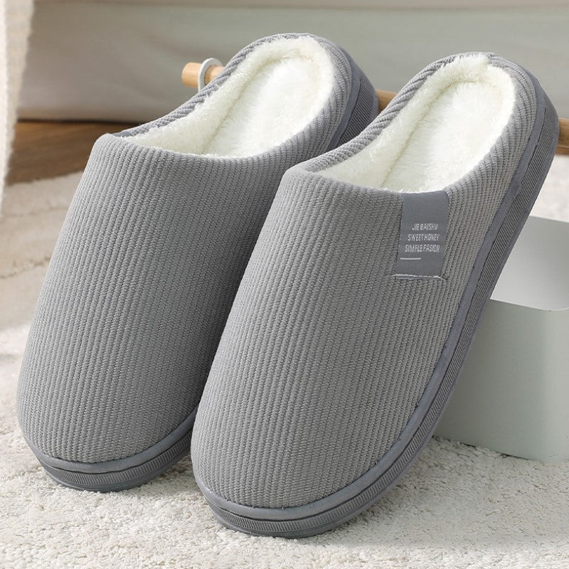 Men's And Women's Home Warm In Winter Cotton Slippers