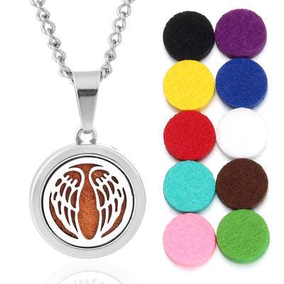 Oils Diffuser Necklace Locket Pendant Free With Pcs Oil Pads