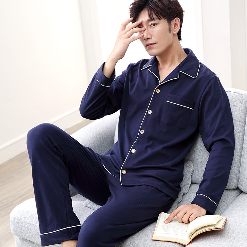 Long Sleeve Thin Cotton Pajamas That Can Be Worn Outside