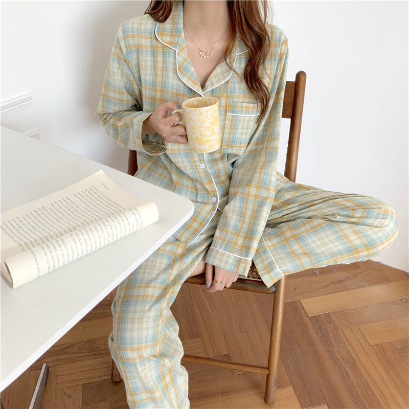 Women's Long Sleeve Cotton Casual Pajamas