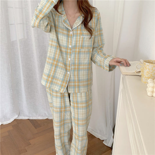 Women's Long Sleeve Cotton Casual Pajamas